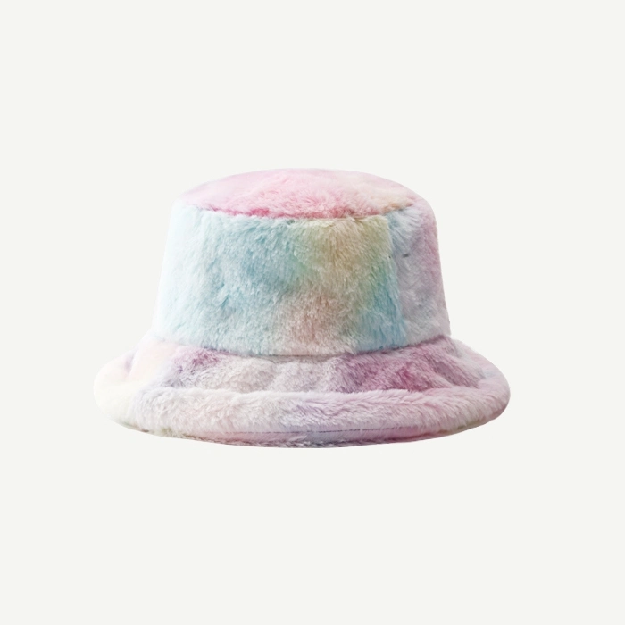 Customized Cute Bucket Winter Hats Cloche Fisherman Bowler Cap Thickened Kids Warm Bucket Cap